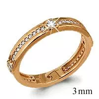 Кольцо, артикул LV61690А, золото