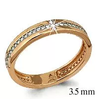 Кольцо, артикул LV61681А, золото