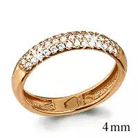 Кольцо, артикул LV61677А, золото