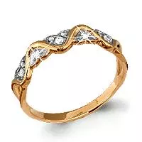 Кольцо, артикул LV61660А, золото