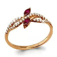 Кольцо, артикул LV61641В, золото