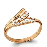 Кольцо, артикул LV61616А, золото