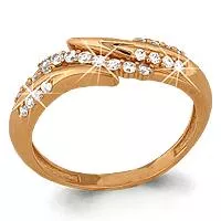 Кольцо, артикул LV61613А, золото