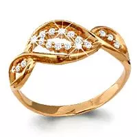 Кольцо, золото, артикул LV61607А