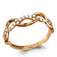 Кольцо, артикул LV61606А, золото