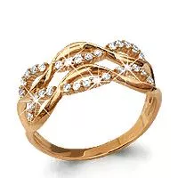 Кольцо, артикул LV61603А, золото