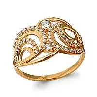 Кольцо, артикул LV61542А, золото