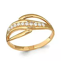 Кольцо, артикул LV61388А, золото