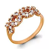 Кольцо, артикул LV61333А, золото