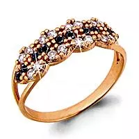 Кольцо, золото, артикул LV61332Ч