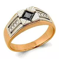 Кольцо, артикул LV61013Ч, золото