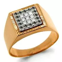 Кольцо из золота, артикул LV61003Ч