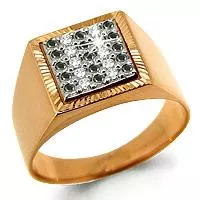 Кольцо, золото, артикул LV61002Ч