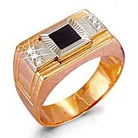 Кольцо из золота, артикул LV60619Ч