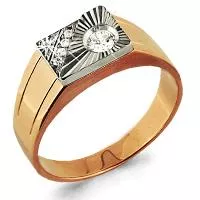 Кольцо, артикул LV60611А, золото