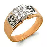 Кольцо, артикул LV60599Ч, золото