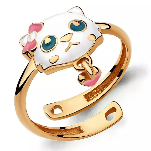 Кольцо, артикул LV57052, золото