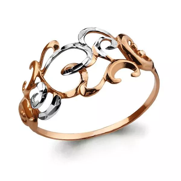 Кольцо, артикул LV54315, золото