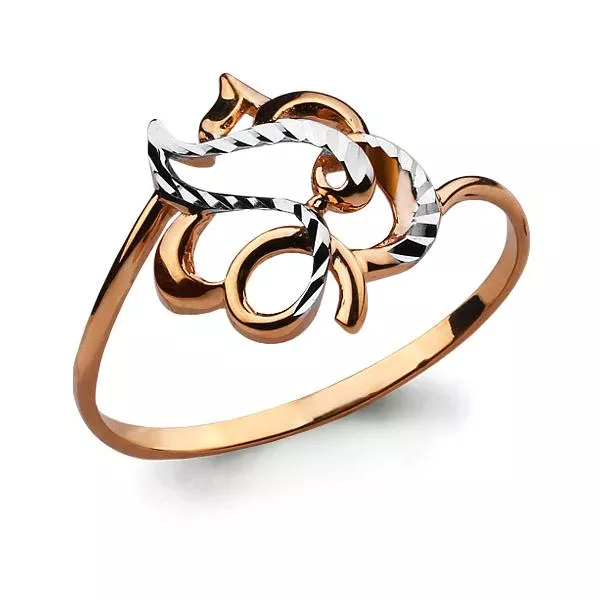 Кольцо, артикул LV54312, золото