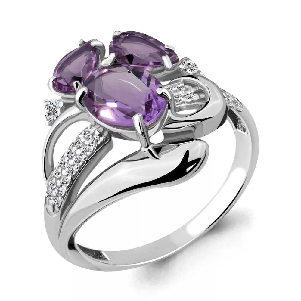 Кольцо из серебра, артикул LV6907604А