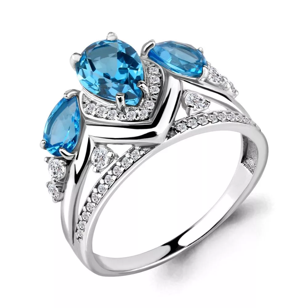 Кольцо из серебра, артикул LV6906305А