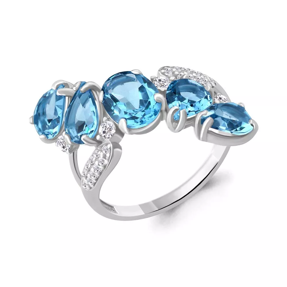 Кольцо из серебра, артикул LV6904405А