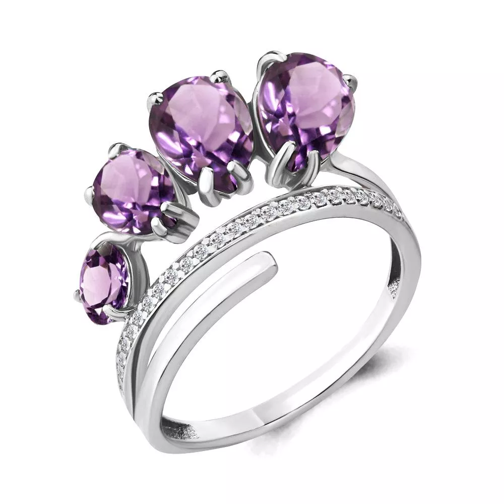 Кольцо, артикул LV6904304А, серебро