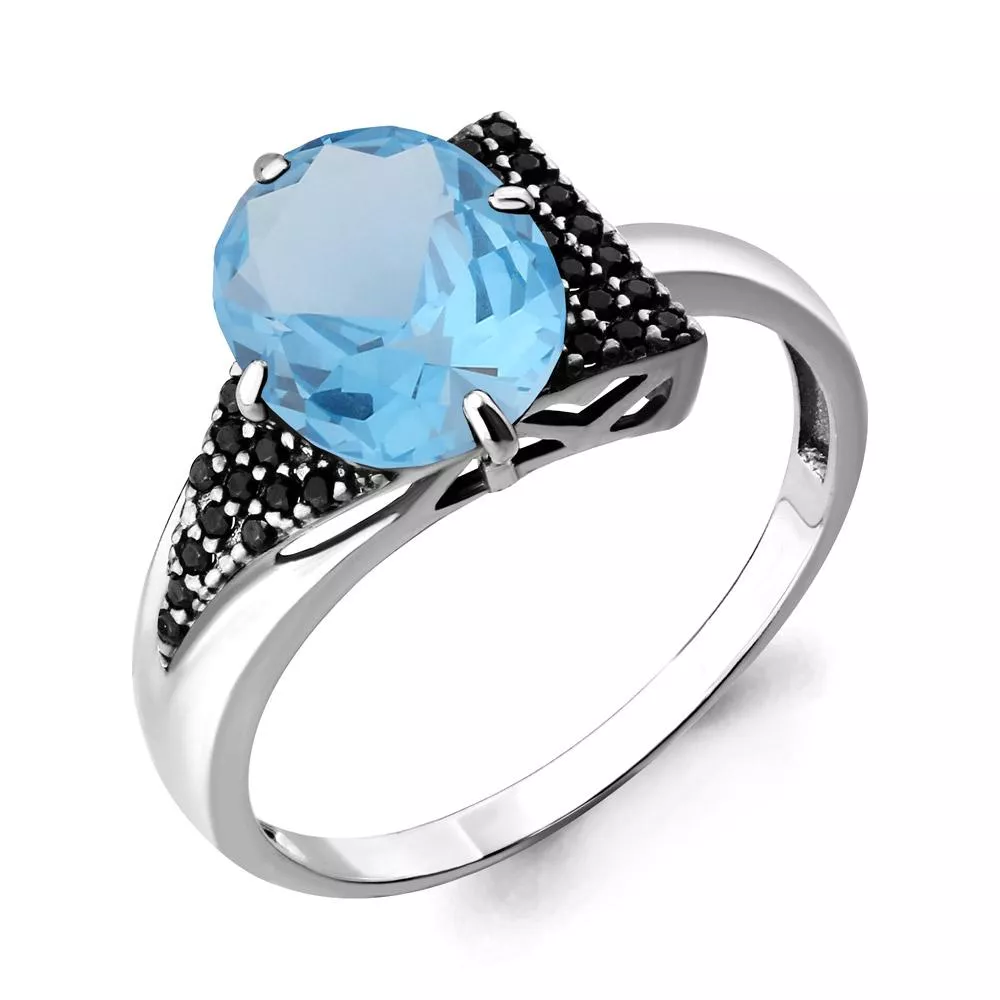 Кольцо, серебро, артикул LV6902892Ч