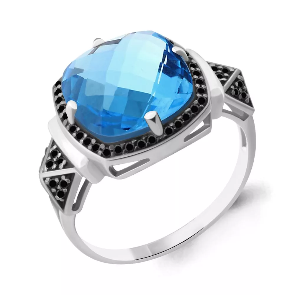 Кольцо, артикул LV6902392Ч, серебро