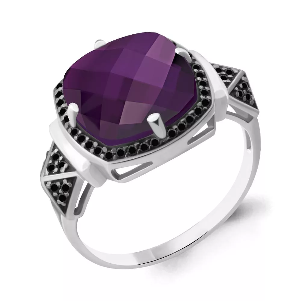 Кольцо, серебро, артикул LV6902384Ч