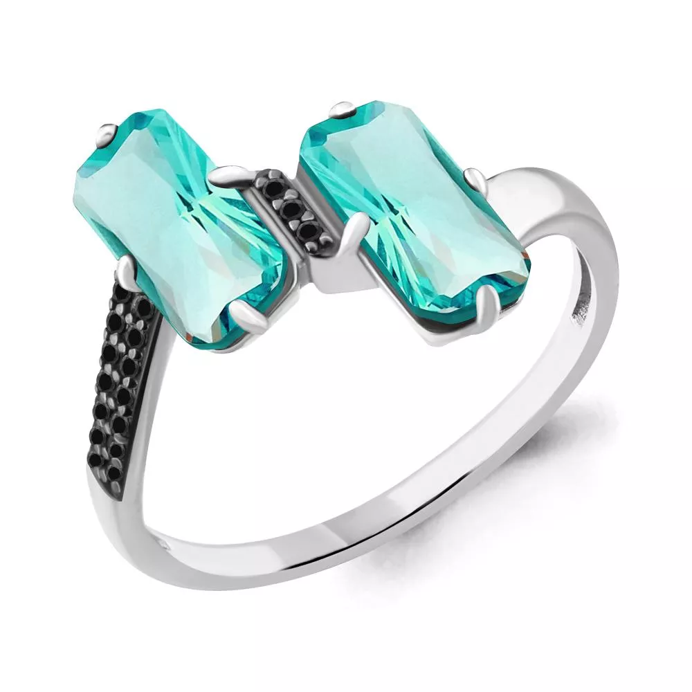 Кольцо, артикул LV6902288Ч, серебро