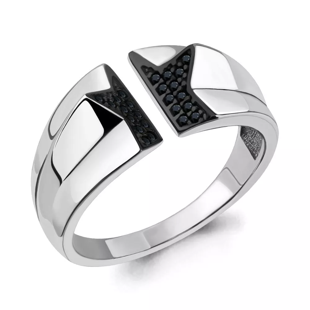 Кольцо, серебро, артикул LV68388Ч