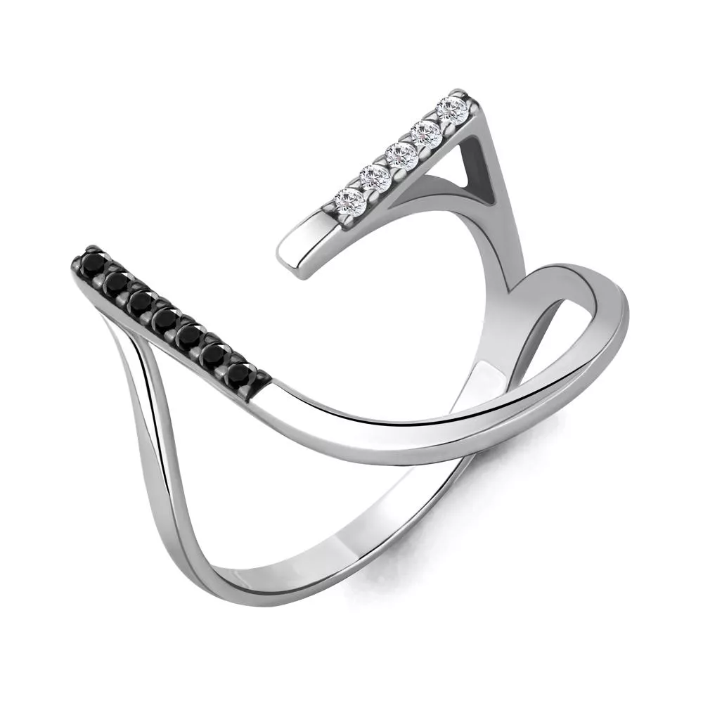 Кольцо из серебра, артикул LV68354АЧ