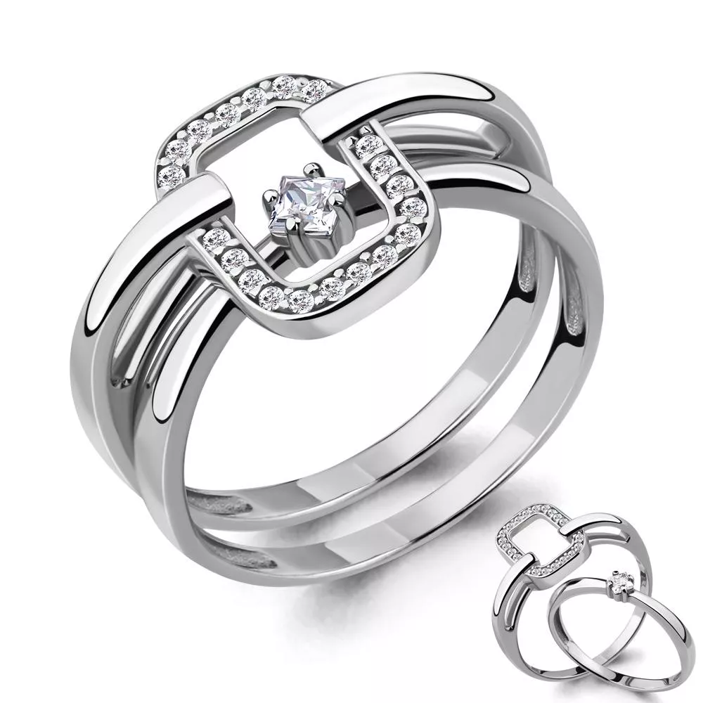 Кольцо, серебро, артикул LV68323А