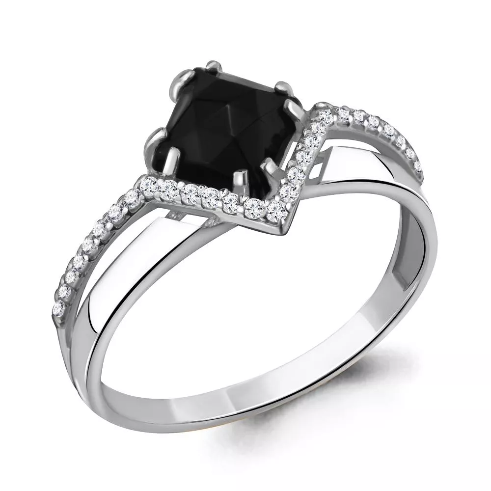 Кольцо из серебра, артикул LV68307АЧ