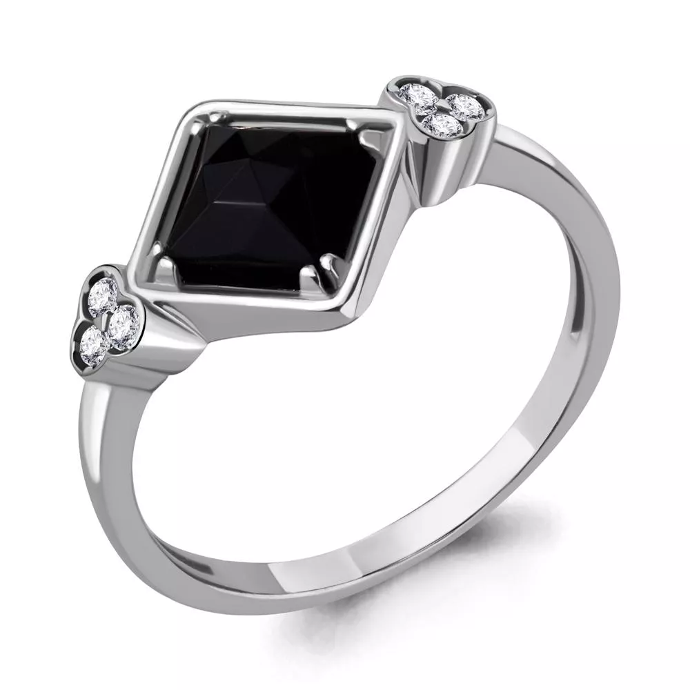 Кольцо из серебра, артикул LV68306АЧ