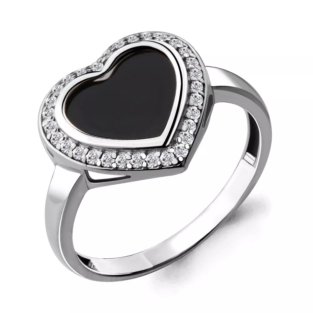 Кольцо, серебро, артикул LV68303АЧ