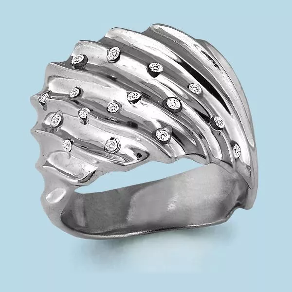 Кольцо, артикул LV68256, серебро