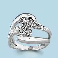 Кольцо, артикул LV68247, серебро