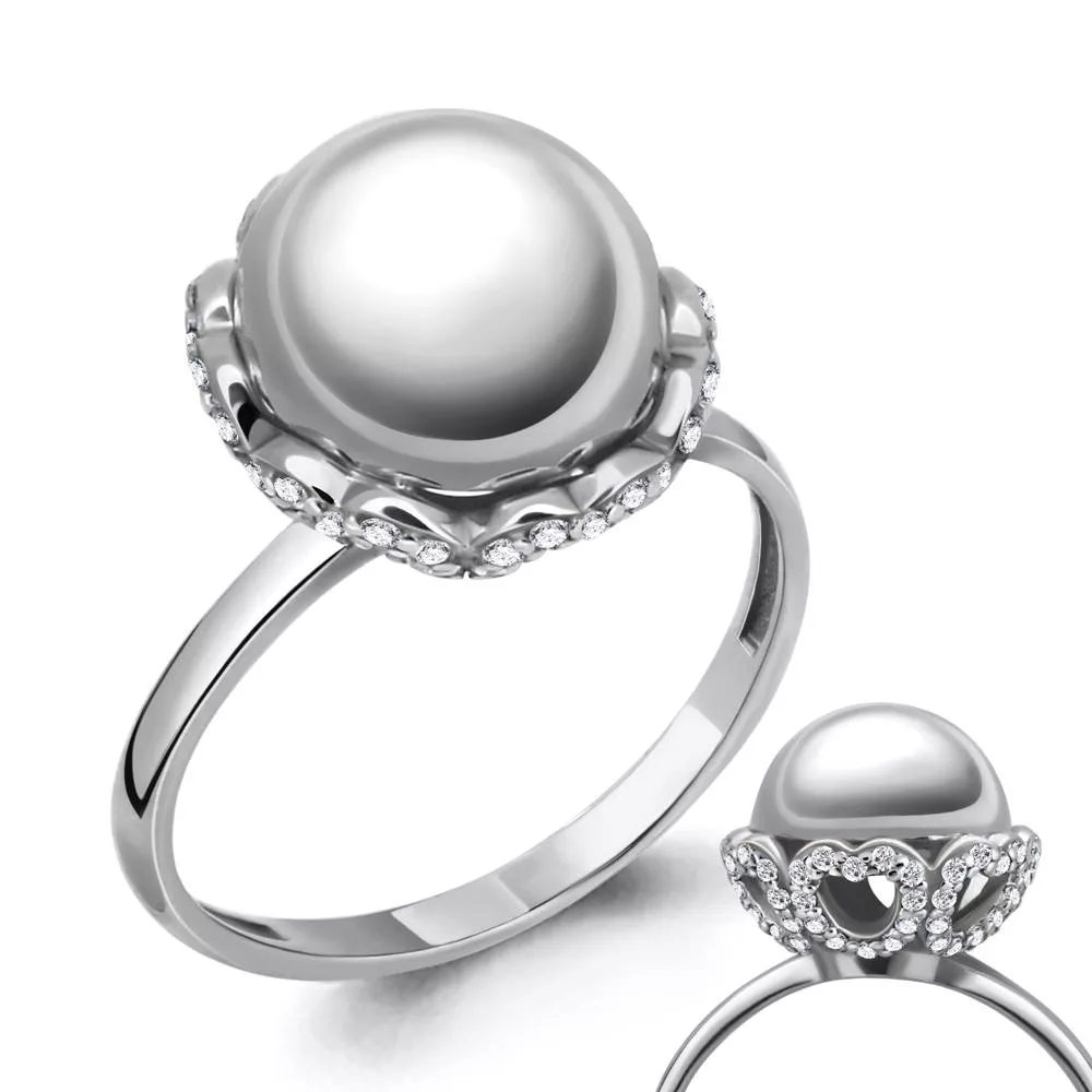 Кольцо, артикул LV68226А, серебро