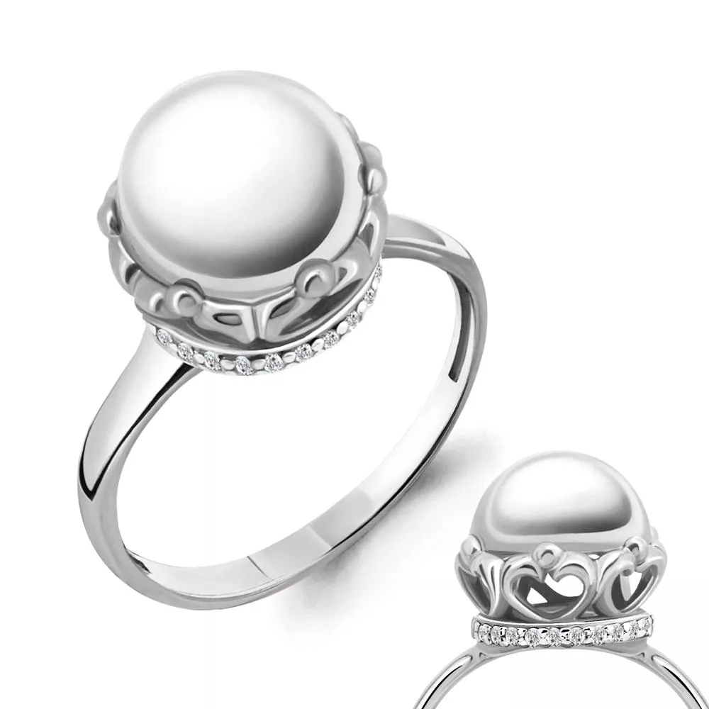 Кольцо из серебра, артикул LV68224А