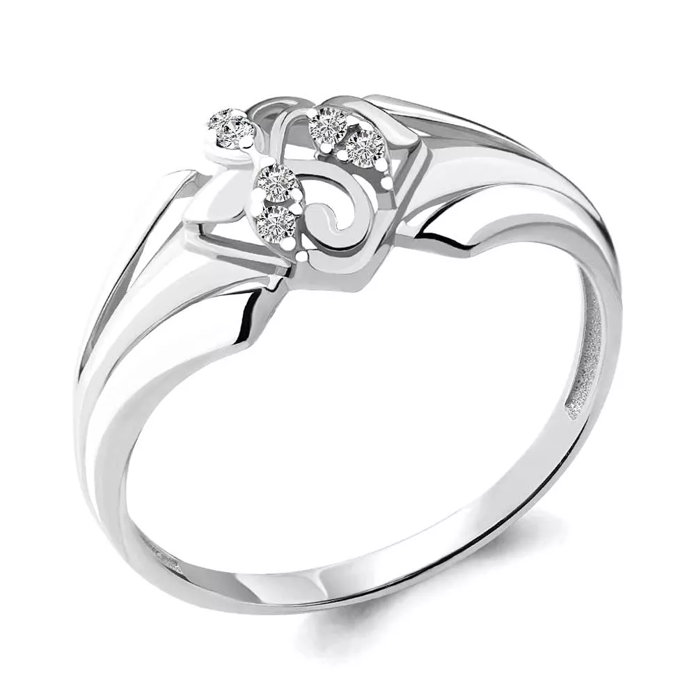 Кольцо, артикул LV68155А, серебро