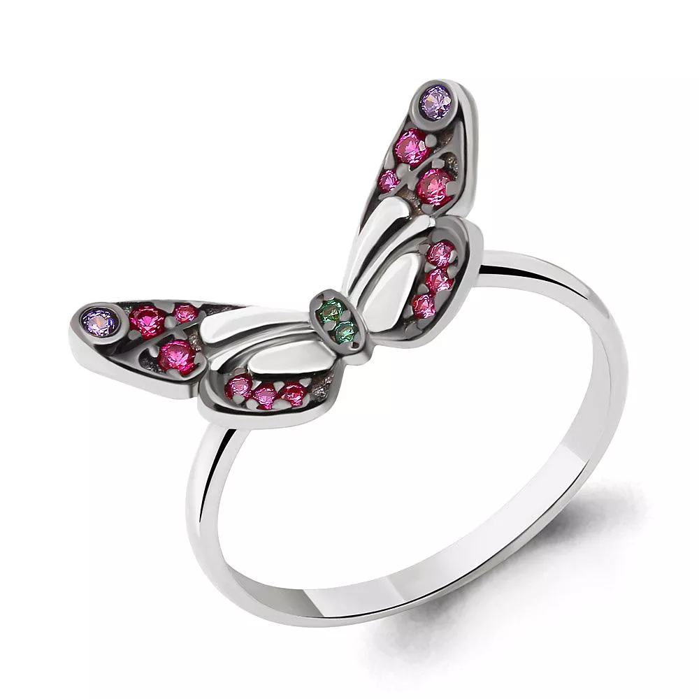 Кольцо из серебра, артикул LV68101ВГ