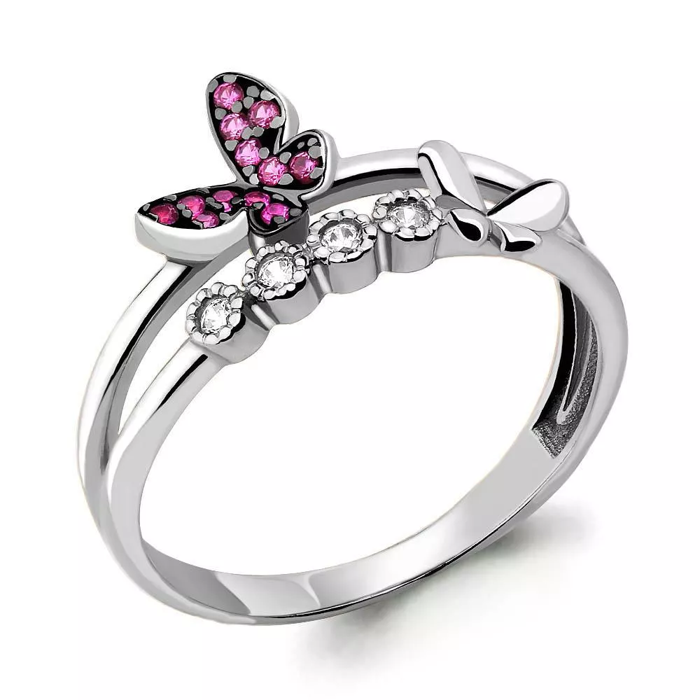 Кольцо, серебро, артикул LV68100В