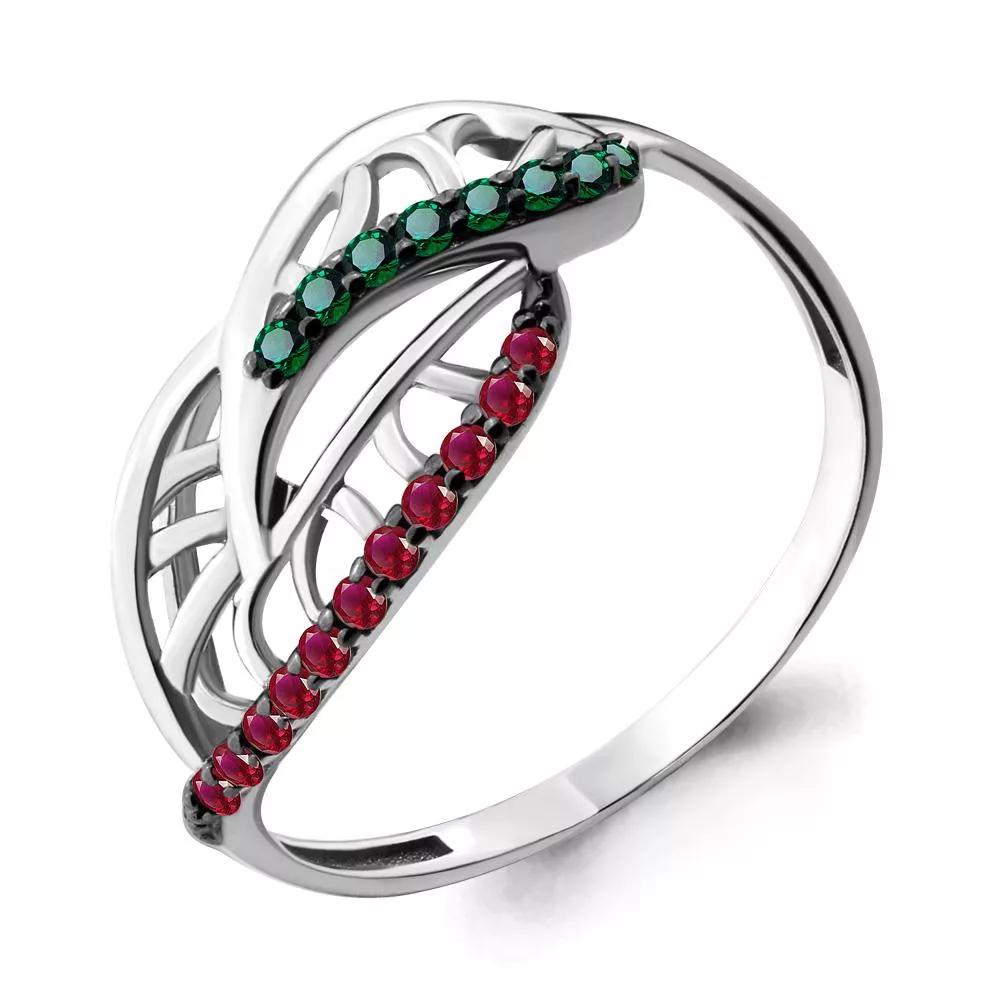 Кольцо, артикул LV68095ГВ, серебро