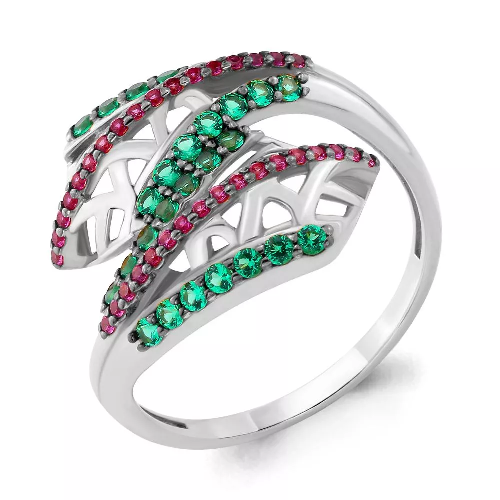 Кольцо, серебро, артикул LV68089ГВ