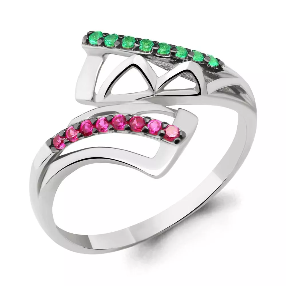 Кольцо, артикул LV68087ГВ, серебро