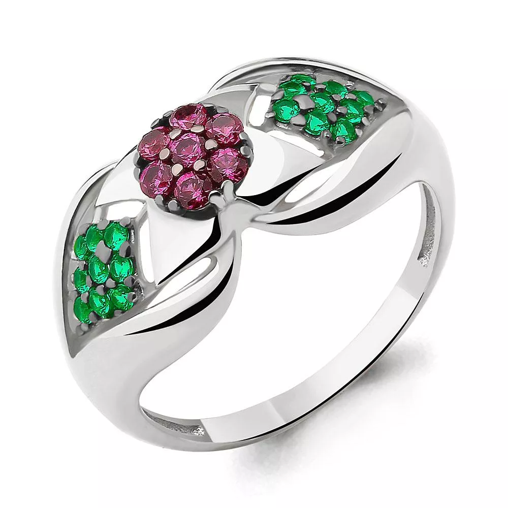 Кольцо, артикул LV68084ГВ, серебро