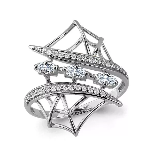 Кольцо из серебра, артикул LV68073А