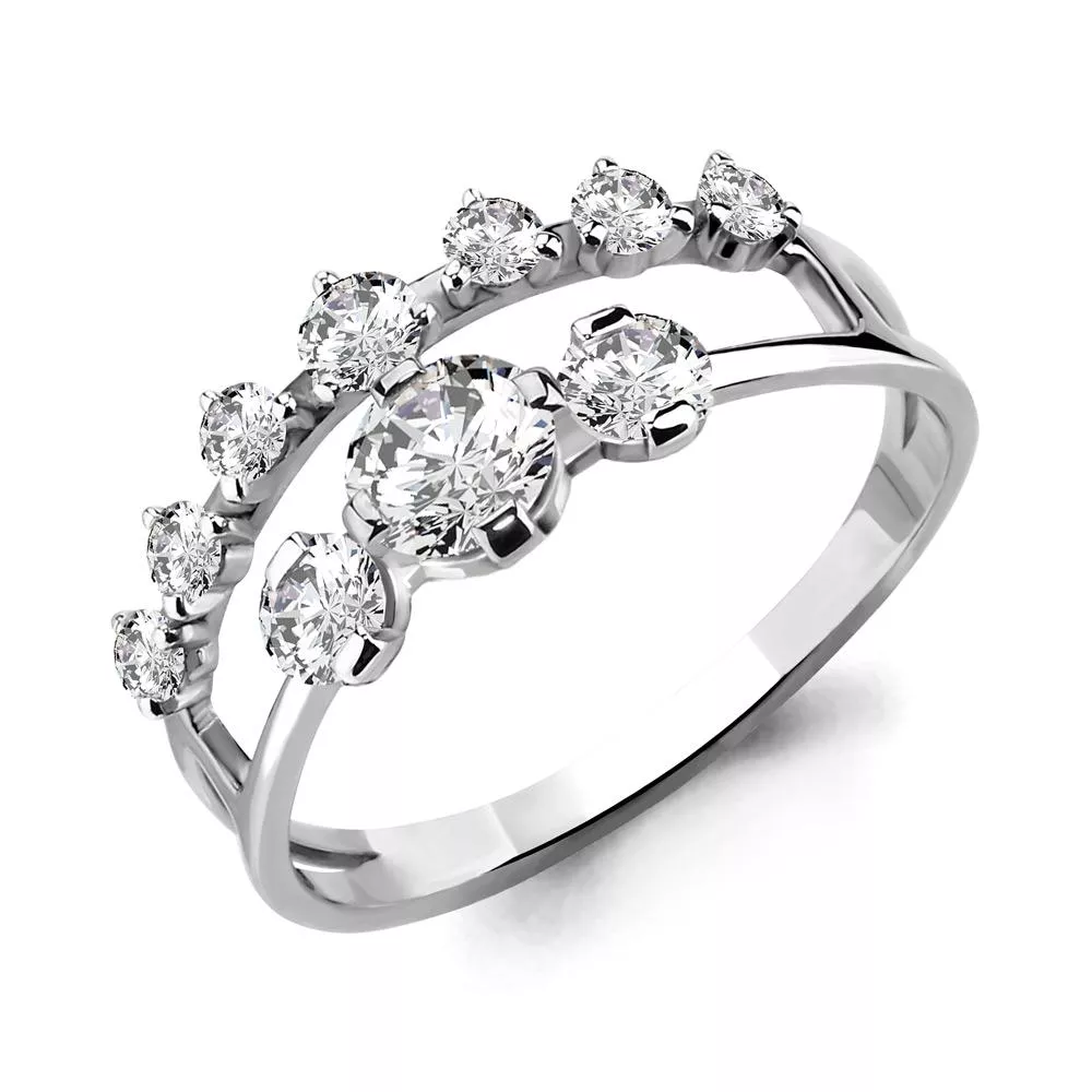 Кольцо, артикул LV68065А, серебро